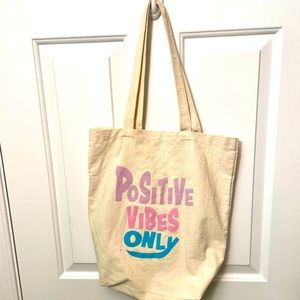 “Good Vibes Only” Tote Bag